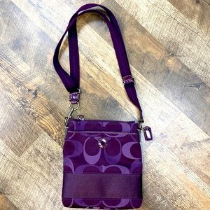 Women’s COACH PURPLE SIDEBAG beautiful see !!